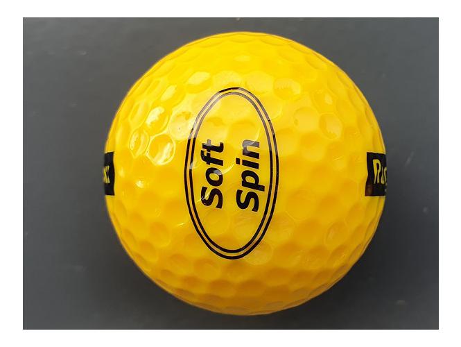 SoftSpin range ball YELLOW standard print (300 pcs/crt) (1C202LC)