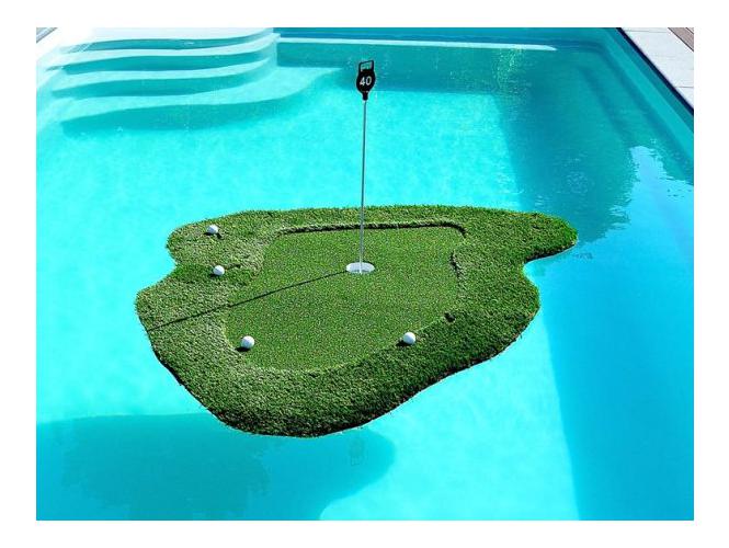 Floating practice target complete pool version (FLTS)