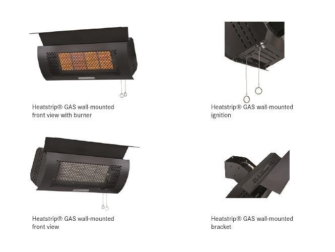 Heatstrip® GAS wallmounted outdoor heater (HSGHV)