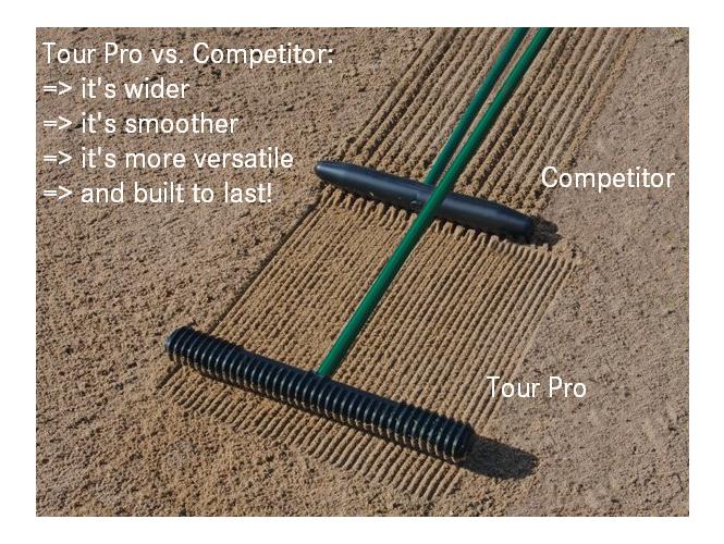 Tour pro bunker rake 51 cm Brown (12 pcs/carton) (SG11730)
