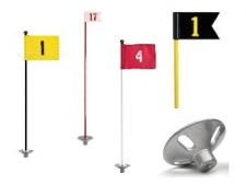 Complete units-in-set with pennants or flags (incl. rod & base). No. 1-9 or 10-18