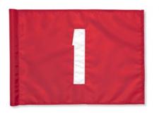 Red tube-lock flags with number (sets)