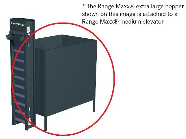 Elevator hopper X-LARGE<br>storage capacity  14.000 balls