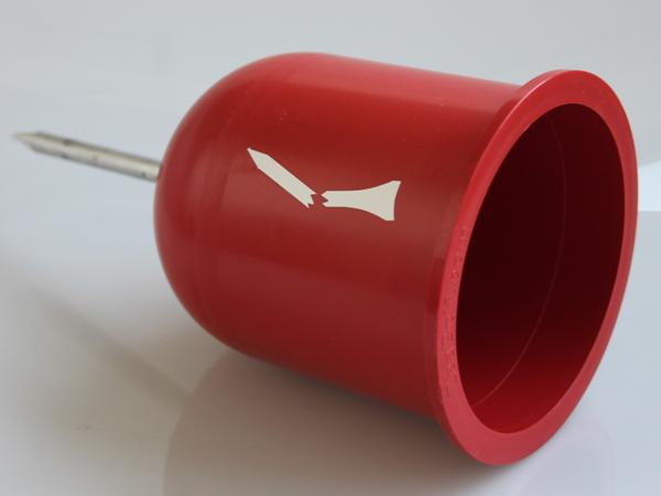 Broken tee caddie - Red<br>ultra-flexible plastic