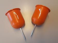Broken tee caddie - Orange&amp;lt;br&amp;gt;ultra-flexible plastic