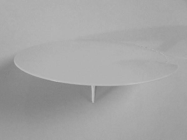 Flat tee/distance marker plastic white<br>ø 19 cm
