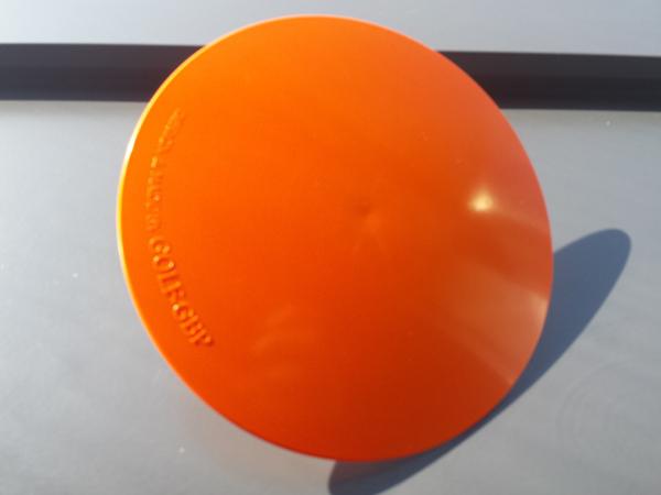 Flat tee/distance marker plastic orange<br>ø 19 cm (NEW!)
