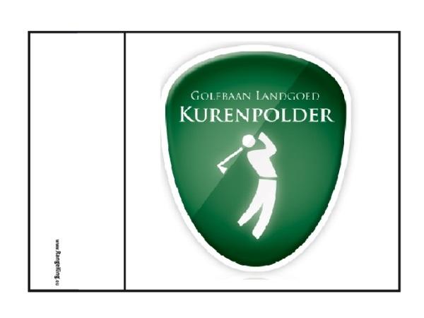 Putting green flag customized<br>with full-colour printing