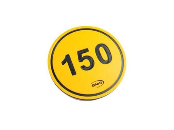 Fairway  20 cm Disc Marker<br>Yellow/Black - 150 Distance Disc