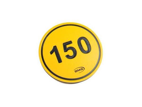Fairway  30 cm Disc Marker<br>Yellow/Black - 150 Distance Disc
