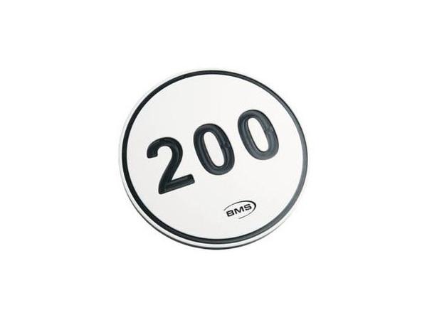 Fairway  30 cm Disc Marker<br>White/Black - 200 Distance Disc