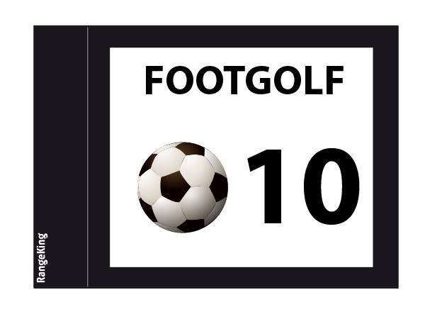 Footgolf flags tube-lock 1-sided<br>complete set numbered 10-18