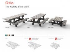 OSLO picnic table&amp;lt;br&amp;gt;recycled plastic 