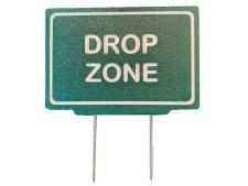EAGLE sign 30*20 cm green-white&amp;lt;br&amp;gt;1-sided DROP ZONE