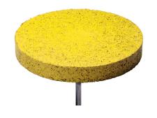 Fairway or Tee distance marker&amp;lt;br&amp;gt;Ø 28 cm Recycled rubber - Yellow