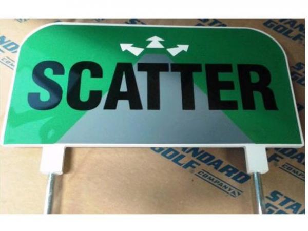 Sign plastic SCATTER<br>