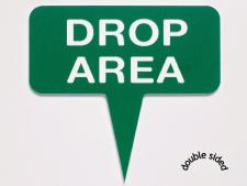 Green line Double-sided 13x25cm&amp;lt;br&amp;gt;DROP AREA