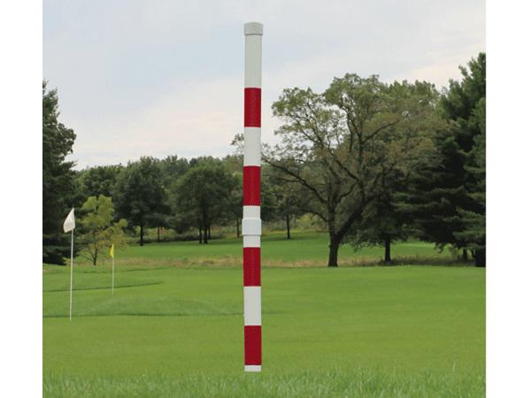 Range marking pole 204 cm<br>red-white