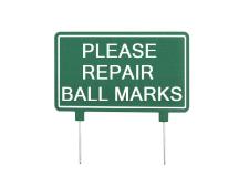 GL Fairway sign 1-sided 38x23cm&amp;lt;br&amp;gt;PLEASE REPAIR BALL MARKS