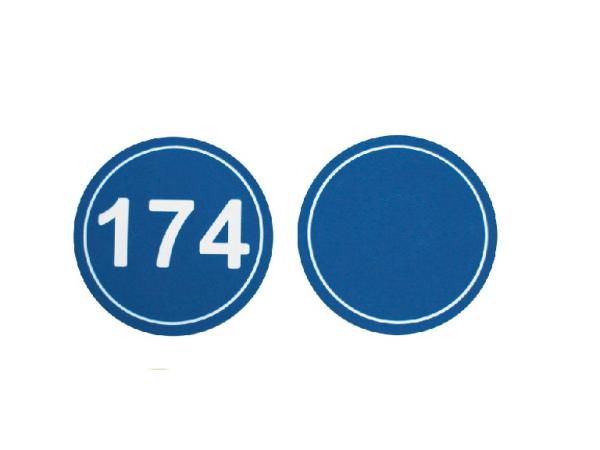 Round distance marker - Blue<br>ø 20 cm (specify number)
