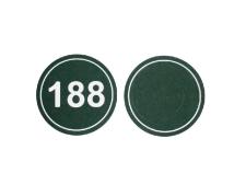 Round distance marker - Green&amp;lt;br&amp;gt;ø 20 cm (specify number)