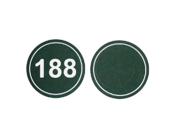 Round distance marker - Green<br>ø 20 cm (specify number)