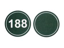 Round distance marker - Green&amp;lt;br&amp;gt;ø 38 cm (specify number)