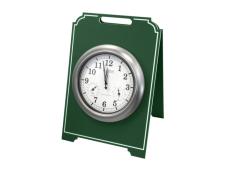 Deluxe easel clock - Green&amp;lt;br&amp;gt;