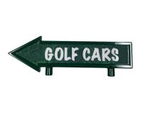 Direction arrow 28cm green-white&amp;lt;br&amp;gt;GOLF CARS