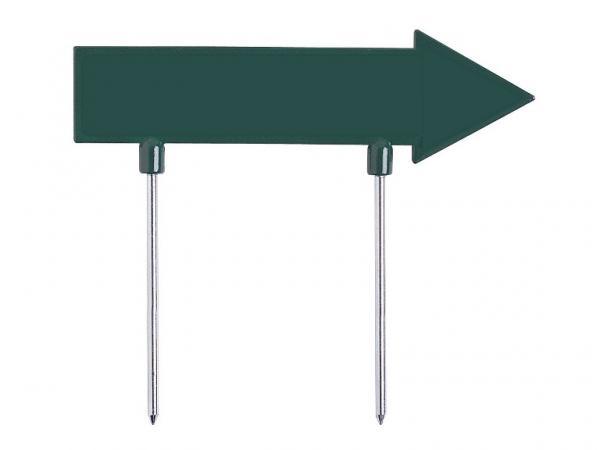 Direction arrow 28cm <br>Plain green