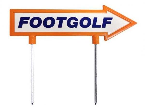 Footgolf direction arrow<br>28cm orange