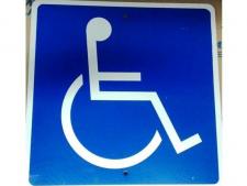 Aluminum info sign 30x30 cm - (disabled)&amp;lt;br&amp;gt;