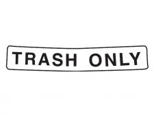 Decal TRASH ONLY&amp;lt;br&amp;gt;for Caddie covers 34 L