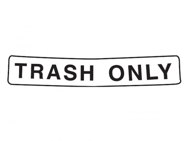 Decal TRASH ONLY<br>for Caddie covers 34 L