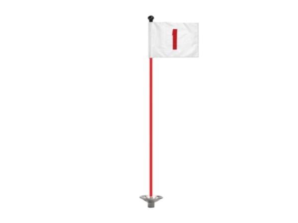 Pr. grn SINGLE UNIT No__ Ø1.3 cm<br>White FLAG/red rod (specify no.)
