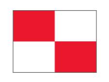 Checkered Pr.green flag Ã˜ 1.3cm&amp;lt;br&amp;gt;Red/White (1 pc)