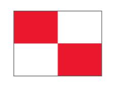 Checkered Pr.green flag Ø 1.3cm&amp;lt;br&amp;gt;Red/White (1 pc)