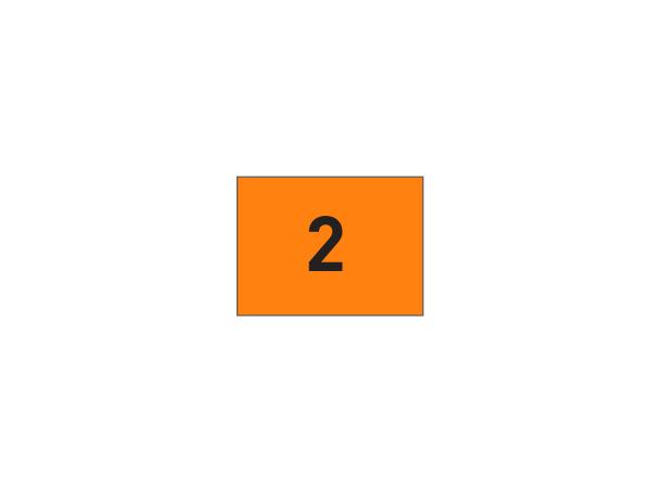 Nylon flags w/grommets N. 10-18<br>Orange/black (set of 9 pcs)