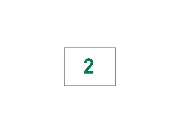 Nylon flags w/grommets N. 1-9<br>White/green (set of 9 pcs)
