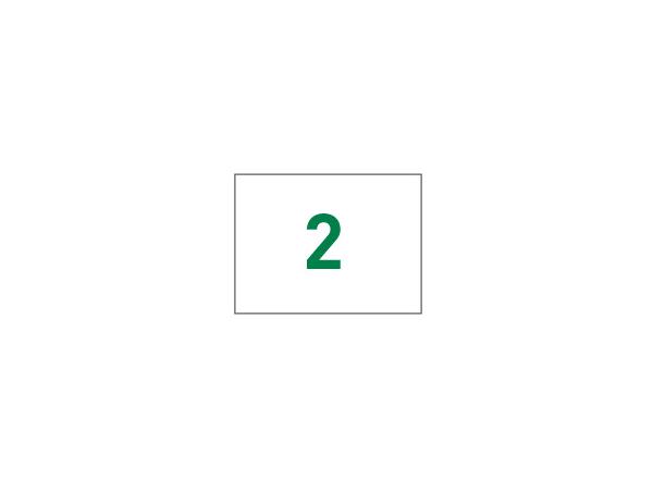 Nylon flags tube-lock No 1-9<br>White/green (set of 9 pcs)
