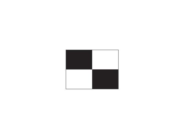 Single flag Checkered (1 pc)<br>Black/white