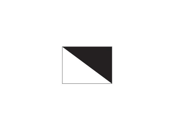 Semaphore flags tube-lock <br>Black/white - Nylon (set of 9 pcs)