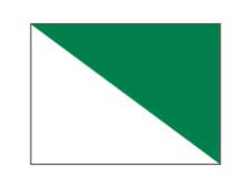 Semaphore flags tube-lock &amp;lt;br&amp;gt;Green/white - Nylon (set of 9 pcs)