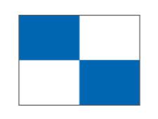 Single flag Checkered (1 pc)&amp;lt;br&amp;gt;White/blue