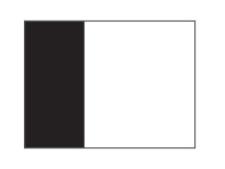 Two tone nylon flags WHITE&amp;lt;br&amp;gt;with black tube (set of 9 pcs)