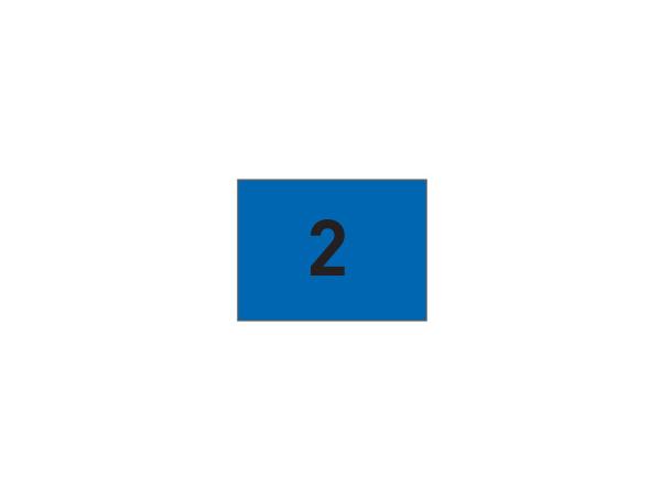 Nylon flags w/grommets N. 10-18<br>Blue/black (set of 9 pcs)