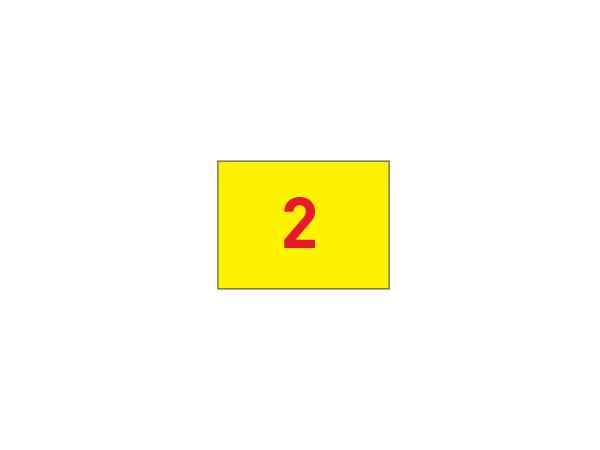 Nylon flags tube-lock No 10-18<br>Yellow/red (set of 9 pcs)