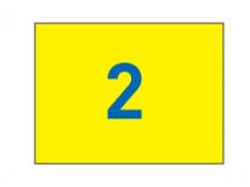 Nylon flags w/grommets N. 10-18&amp;lt;br&amp;gt;Yellow/blue (set of 9 pcs)