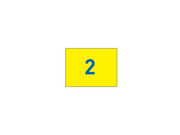 Nylon flags w/grommets N. 1-9<br>Yellow/blue (set of 9 pcs)