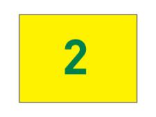 Nylon flags tube-lock No 1-9&amp;lt;br&amp;gt;Yellow/green (set of 9 pcs)